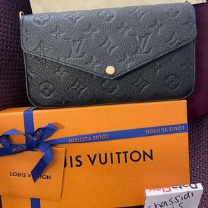 Louis Vuitton FÉLICIE POCHETTE BLK Monogram EMP